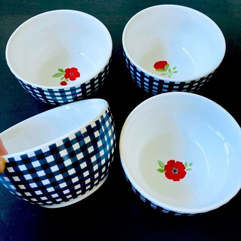 Dolly Parton Farmhouse Buffalo Check Bowls Set